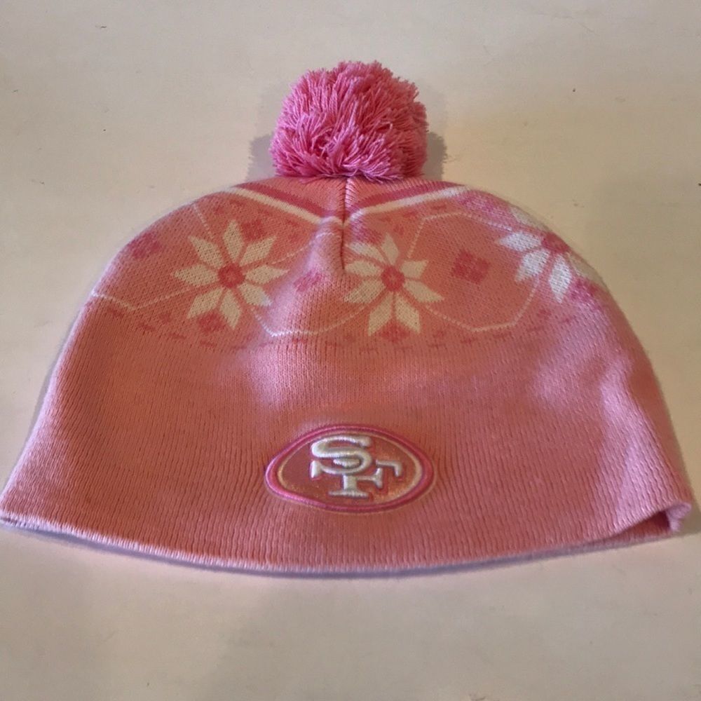 SF pink beanie  